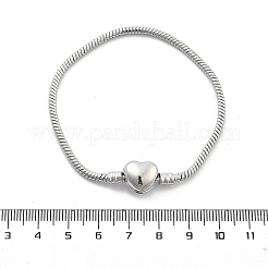 Bracciali a maglie con catene a serpente in ottone per donna&nbsp;BJEW-G736-02P