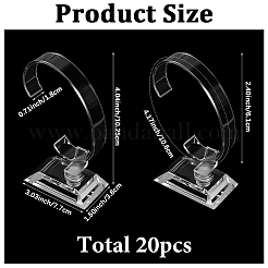 С-образные подставки для браслетов из АБС-пластика&nbsp;BDIS-WH20001-03A
