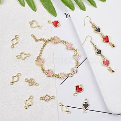 64 шт. 4 стильных подвески-соединители с открытой задней панелью&nbsp;FIND-OC0001-74