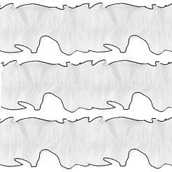 Ruban de dentelle de polyester&nbsp;OCOR-WH20018-62A