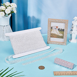 1 рулон смоляных стразов с пластиковой отделкой в виде бусин с имитацией жемчуга&nbsp;DIY-BC0015-57B