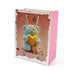 4 Farben Valentinstag-Liebespapier-Geschenktüten&nbsp;CARB-D014-01H