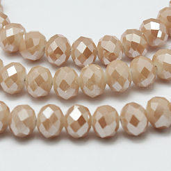 Гальванические стеклянные бусины&nbsp;X-EGLA-G014-8mm-FR-A05