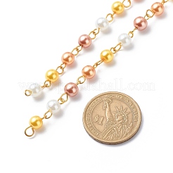 Verre à la main des chaînes de perles de perles&nbsp;AJEW-JB01136-04