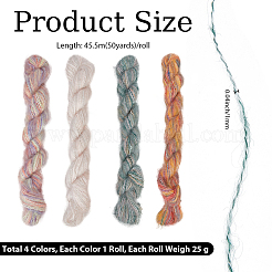 4 rotolo di filato mohair sfumato a 4 colori&nbsp;OCOR-CY0004-09B
