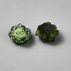 Rose de résine de cabochons de fleur&nbsp;CRES-TAC0007-10E