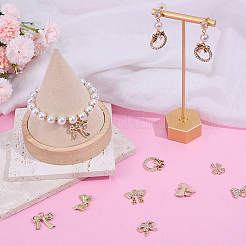 32шт 8 стиля подвески из сплава со стразами&nbsp;ALRI-SC0001-48