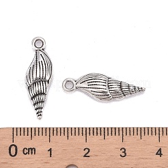 Tibetischer stil Aluminium Anhänger & Charms&nbsp;TIBEP-20321-AS-RS
