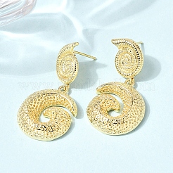 Boucles d'oreilles avec pendentif en laiton&nbsp;EJEW-D352-06G-05