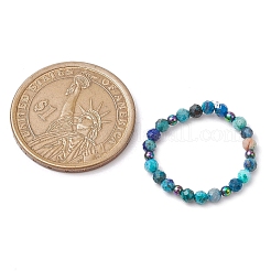 4 шт. круглые натуральные бусины из хризоколлы и лазурита&nbsp;RJEW-JR00750