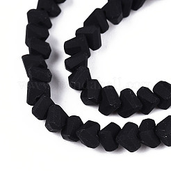 Нити из матовых непрозрачных стеклянных бусин&nbsp;LS-GLAA-N017-4mm-01