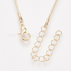 Fabrication de collier de chaîne de serpent carré en laiton&nbsp;MAK-T006-10B-KC