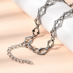 Conjuntos de joyería de pulsera y collar de cadena de eslabones de acero inoxidable 304&nbsp;SJEW-L199-20P