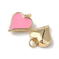 Эко-подвески с покрытием из латуни и эмали&nbsp;KK-F848-02G-04