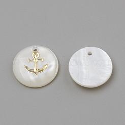Süßwasser Muschel Anhänger&nbsp;SHEL-Q010-006G
