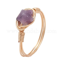 Кольца из натурального драгоценного камня&nbsp;RJEW-JR00983