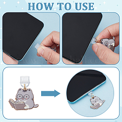 15 bouchon anti-poussière mobile en PVC&nbsp;HJEW-GA00074