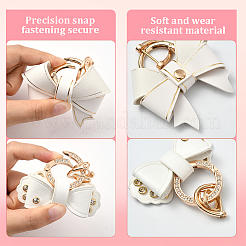 2 шт. 2 стиля подвеска-бантик из искусственной кожи&nbsp;HJEW-SP0001-23B