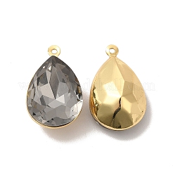 Настоящая 18-каратная позолоченная латунь со стеклянными подвесками&nbsp;KK-177-22G-07