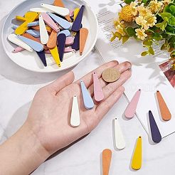 60шт 6 цвета деревянные подвески&nbsp;WOOD-NB0002-26