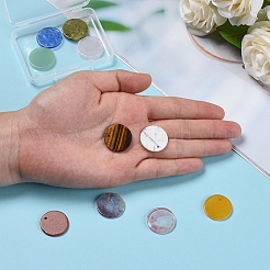 10шт 10 стильные подвески из смешанных драгоценных камней&nbsp;G-CJ0001-32