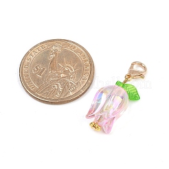 Тюльпан акриловые подвесные украшения&nbsp;HJEW-JM03082-01