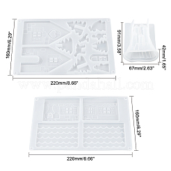 DIY 3D-Haus-Silikonformen-Kits&nbsp;DIY-OC0002-96