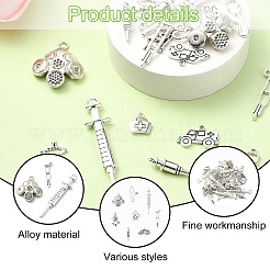 40шт 8 стиля подвески из сплава в тибетском стиле&nbsp;TIBEP-YW0001-86