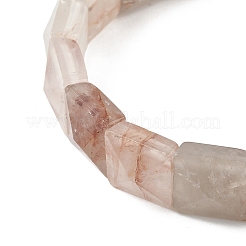 Bracelets extensibles en perles de quartz ferrugineux naturel pour femmes et hommes&nbsp;BJEW-C097-06-09