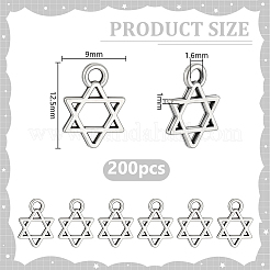 200 pz charms in lega stile tibetano&nbsp;FIND-HY0005-41