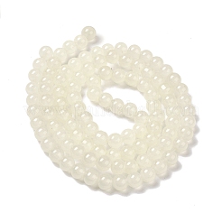 Выпечки окрашены имитация нефрита стекловолокна круглый шарик&nbsp;DGLA-Q021-8mm-01