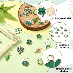 20шт 10 стиля подвески из сплава с эмалью&nbsp;ENAM-YW0004-21