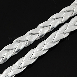Cavi di pelle metallizzata imitazione intrecciato&nbsp;LC-S002-5mm-26