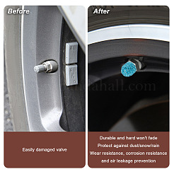 12 шт. двухцветные колпачки для штока клапана из полимерной глины со стразами&nbsp;FIND-CP0001-37