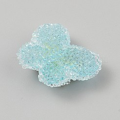 Непрозрачные акриловые бусины и бант из сплава&nbsp;SACR-TAC0014-001F