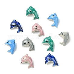 20шт 5 цвета фарфоровые бусины ручной работы&nbsp;PORC-CJ0001-14