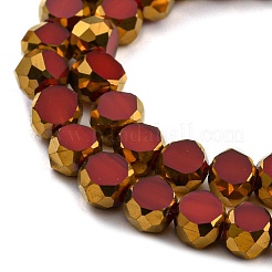 Стеклянные бусины с гальваническим покрытием &nbsp;EGLA-G037-02A-HP01