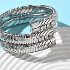 Braccialetti a catena a serpente in acciaio inossidabile 304&nbsp;BJEW-F522-01P