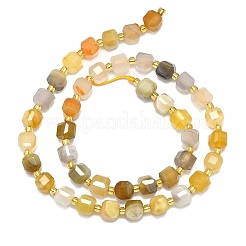 Filo di perle di agata del Botswana naturale&nbsp;G-I376-D91-01