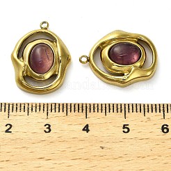 Подвески из натурального аметиста &nbsp;STAS-H438-10G-02