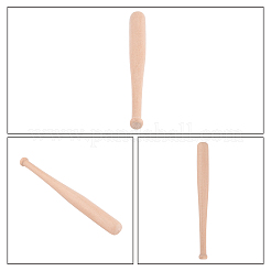 Украшения для дома с бейсбольной битой из натурального дерева&nbsp;WOOD-WH0101-35