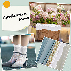 Кружевная лента из полиэстера&nbsp;OCOR-WH20005-43B