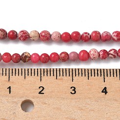 Нити бусин из окрашенного натурального регалита/императорской яшмы/морского осадка яшмы&nbsp;G-B124-C05-09