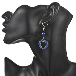 Круглые серьги-подвески из нержавеющей стали 304&nbsp;EJEW-JE06786