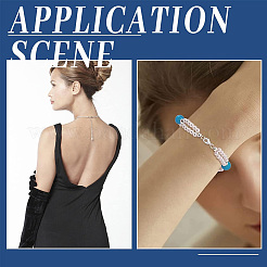 6 шт. 2 застежки-карабины из стерлингового серебра 925-го размера&nbsp;STER-BBC0005-57S