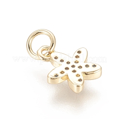 Латунные микро проложить кубического циркония подвески&nbsp;ZIRC-F112-02G