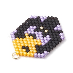 Подвески из стеклянных бусин на тему Хэллоуина&nbsp;PALLOY-MZ00873-01