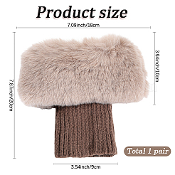 Носки из акрилового волокна шерстяной пряжи чехол для ног&nbsp;AJEW-WH20018-149A