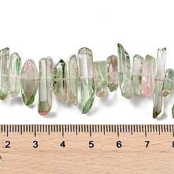 Нити натуральных окрашенных кварцевых бусин&nbsp;G-G791-14R