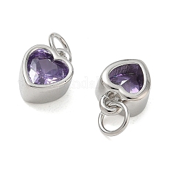 Charms in ottone zirconi a pavé di ottone&nbsp;CU-CBABEB3-02P